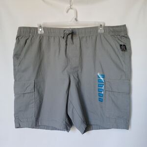 Berkeley Jensen Mens Utility Cargo Shorts XXL Color Gray
